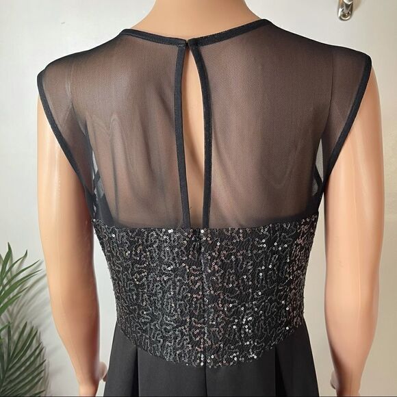 SD Collection Sequin Mesh Scuba Dress Size 10P - Picture 7 of 14